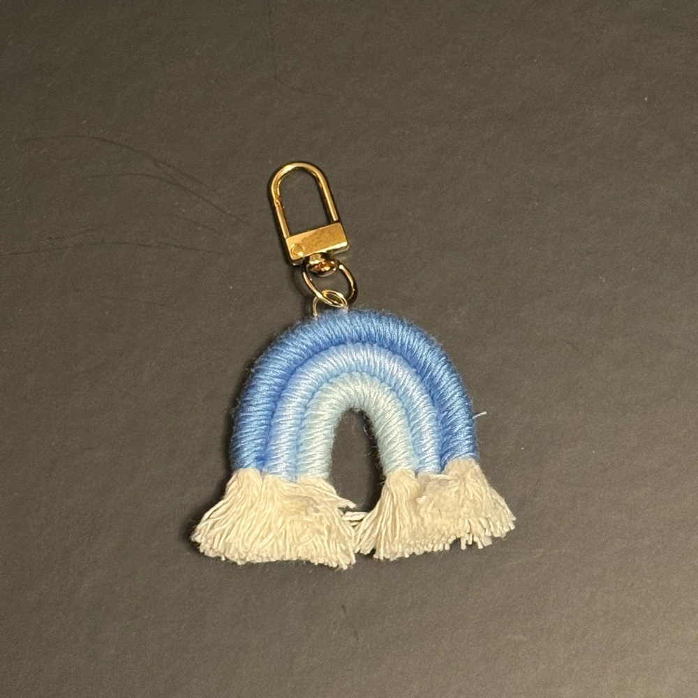 Rainbow Keychain with Tassels